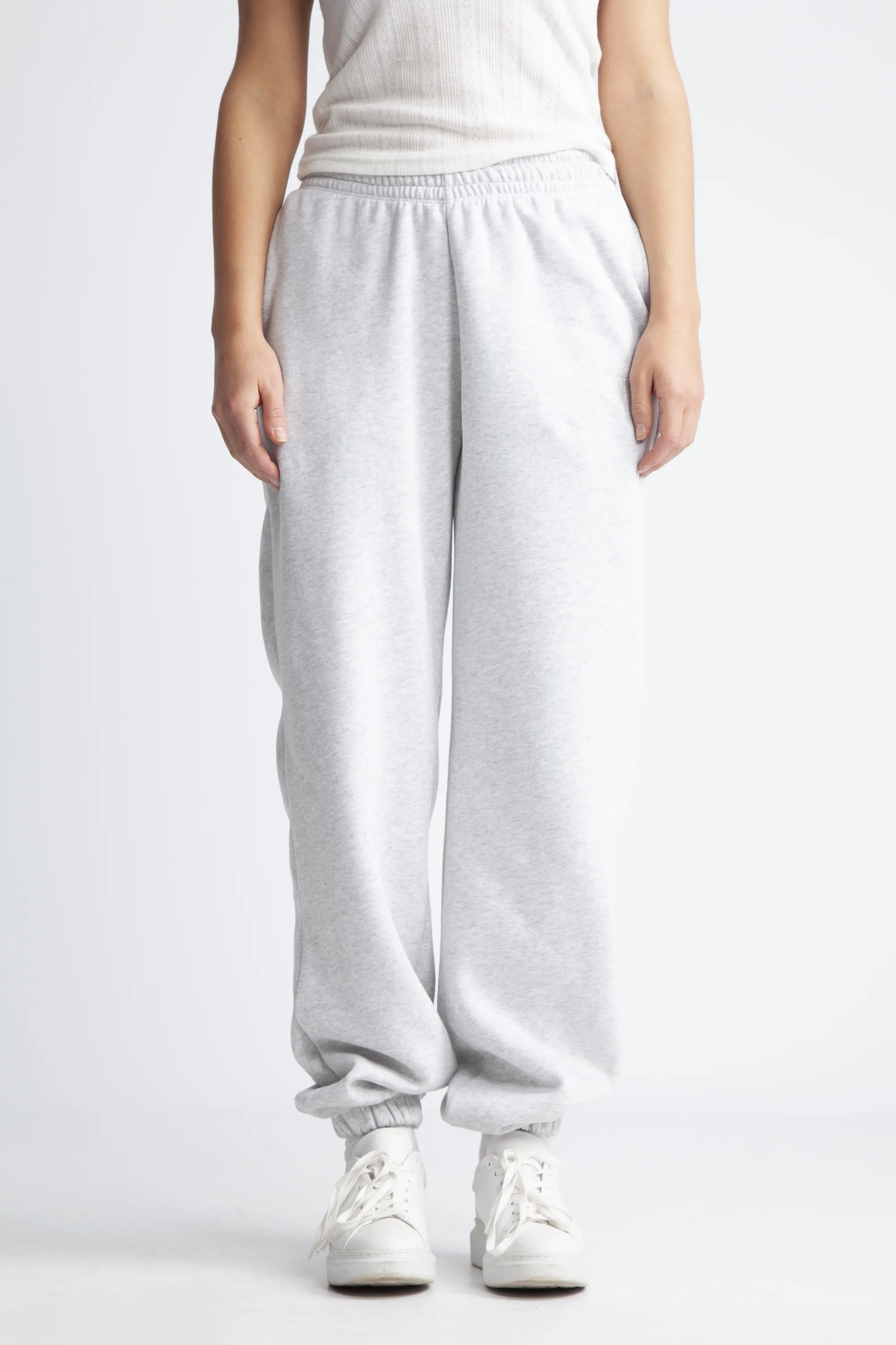 Heavy Sweatpants - Light Grey Melange