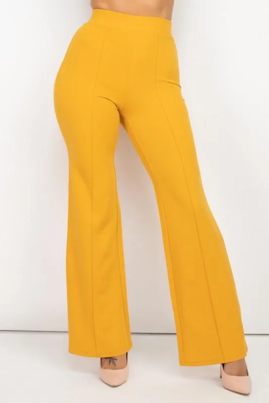 High Waist Banded Flare Pants