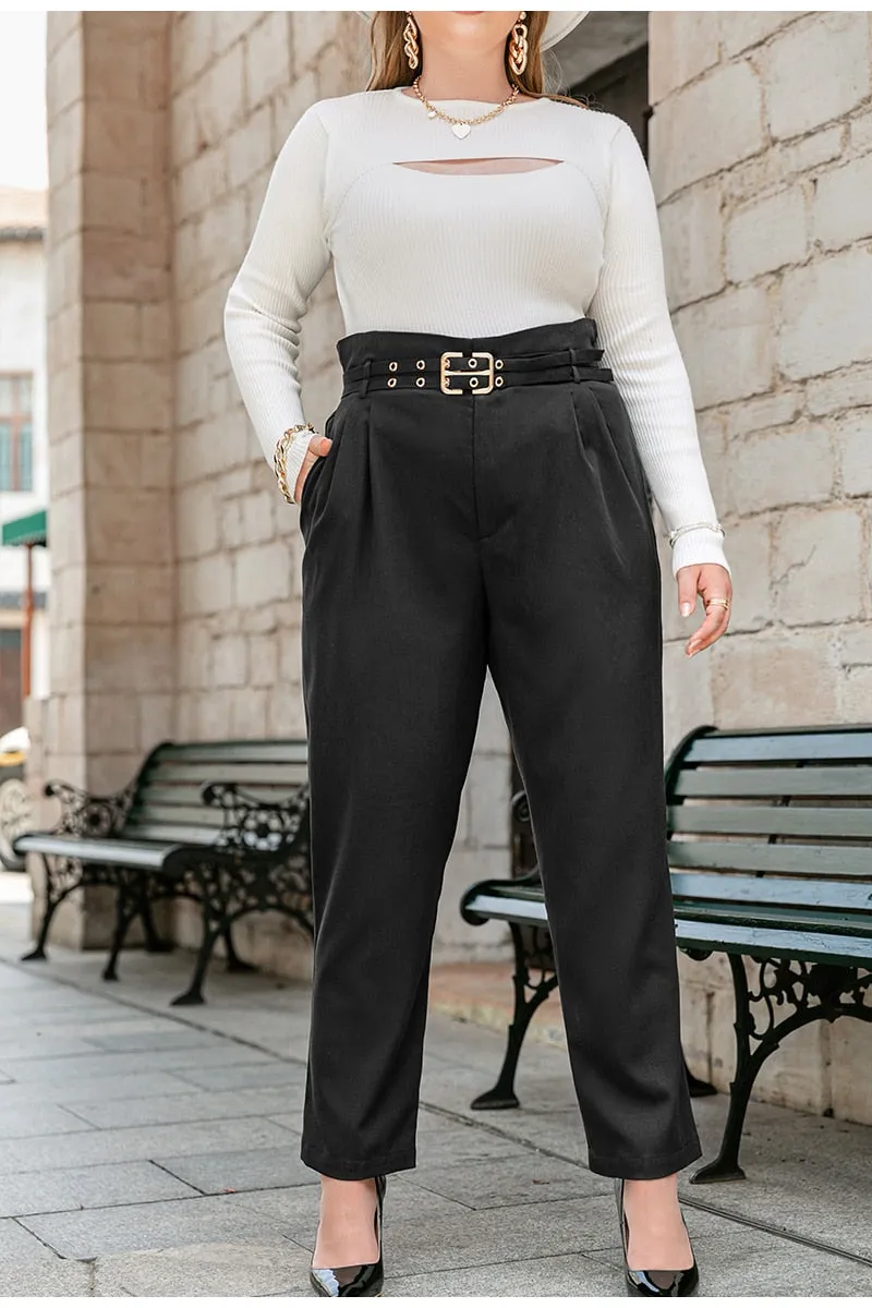 High Waist Office Trousers