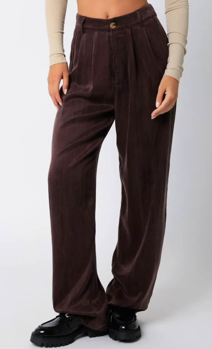 High Waist Pleated Trousers