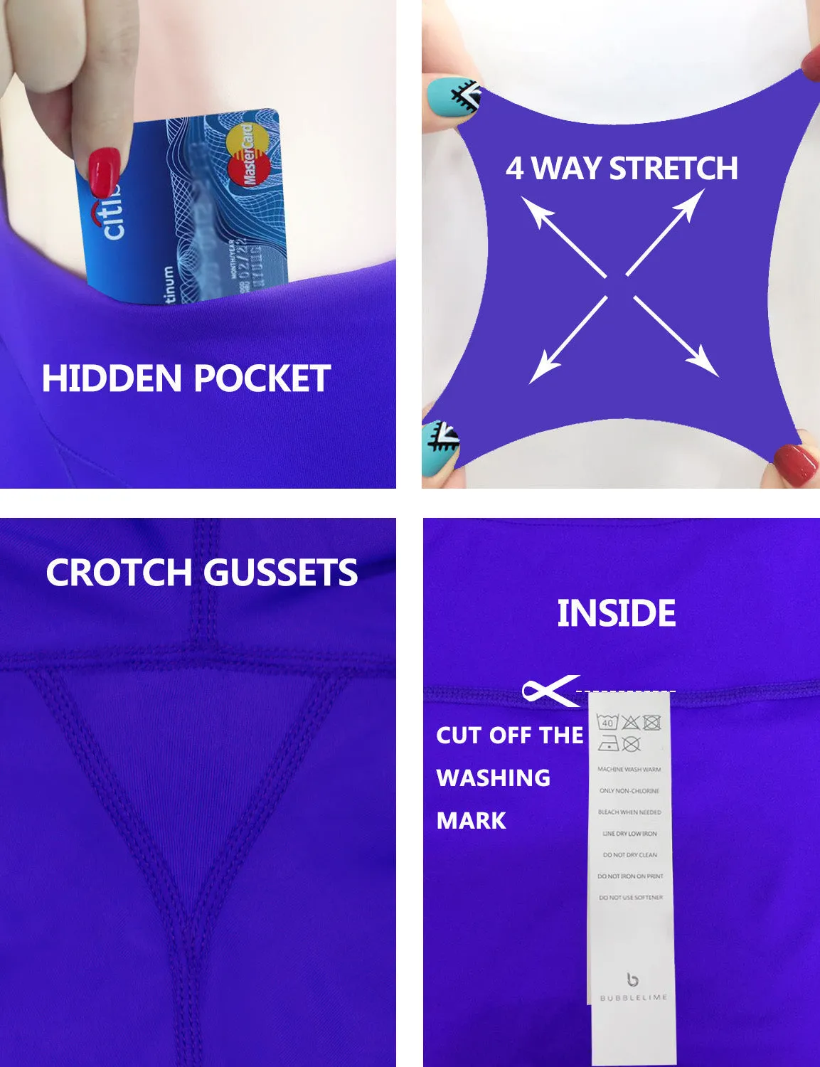 High Waist Running Pants violet_Running