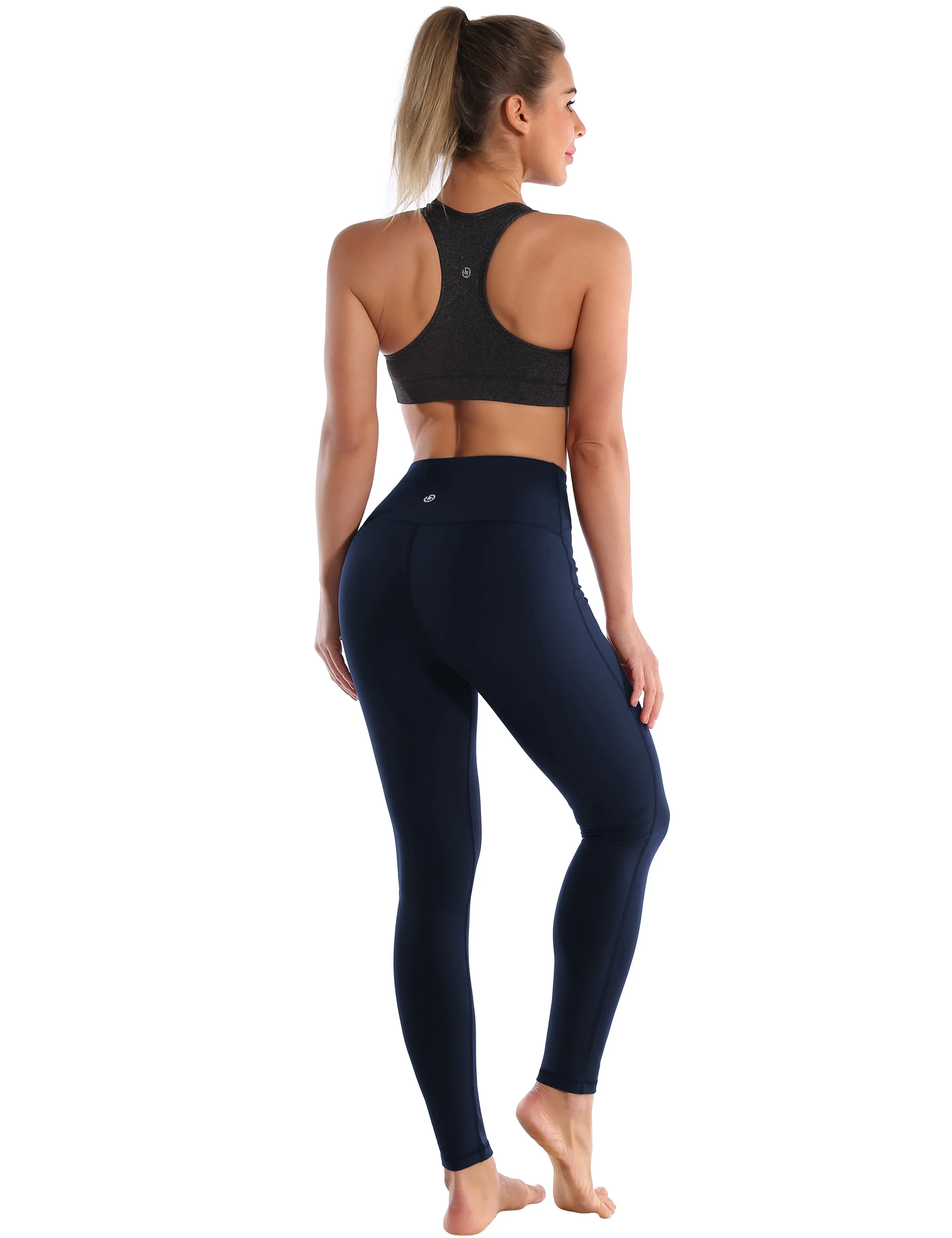 High Waist Side Line Golf Pants darknavy_Golf