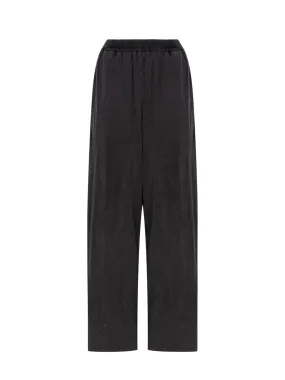 High Waisted Relaxed Sweatpants (Washed Charcoal)