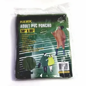 Hooded Green Poncho