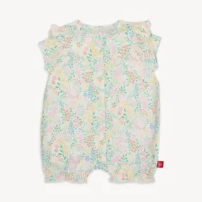 Hoppy Garden Modal Ruffle Sleeve Romper