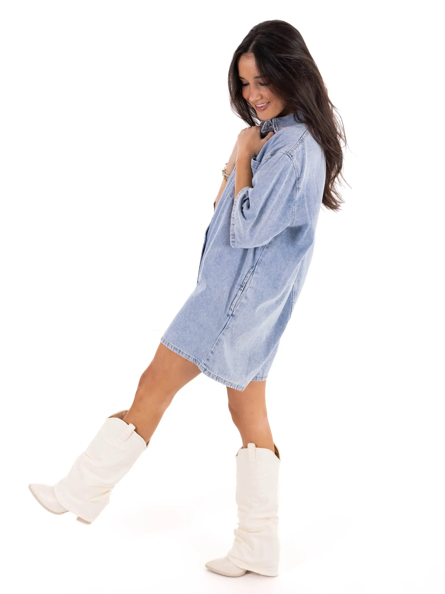 In My Mind Denim Romper