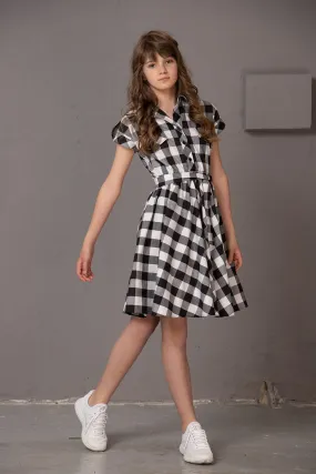 JUNIOR GIRL TARTAN DRESS