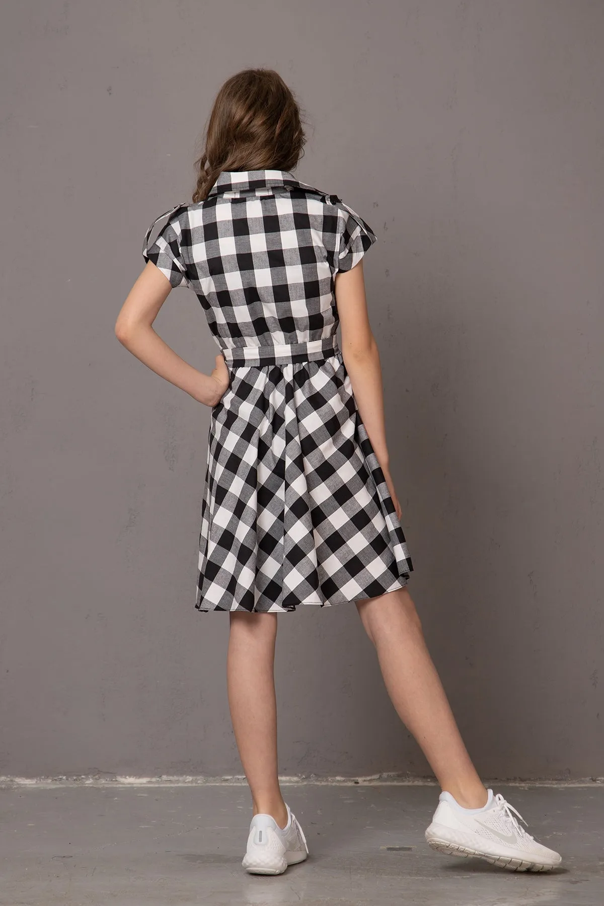 JUNIOR GIRL TARTAN DRESS