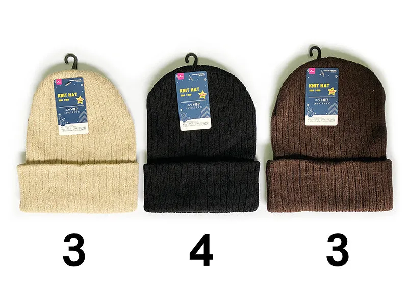 Knit hat -kids-31rib-