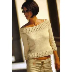 Knitted women crop top