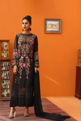 Latest Pakistani Dress in Black For Women # P2612