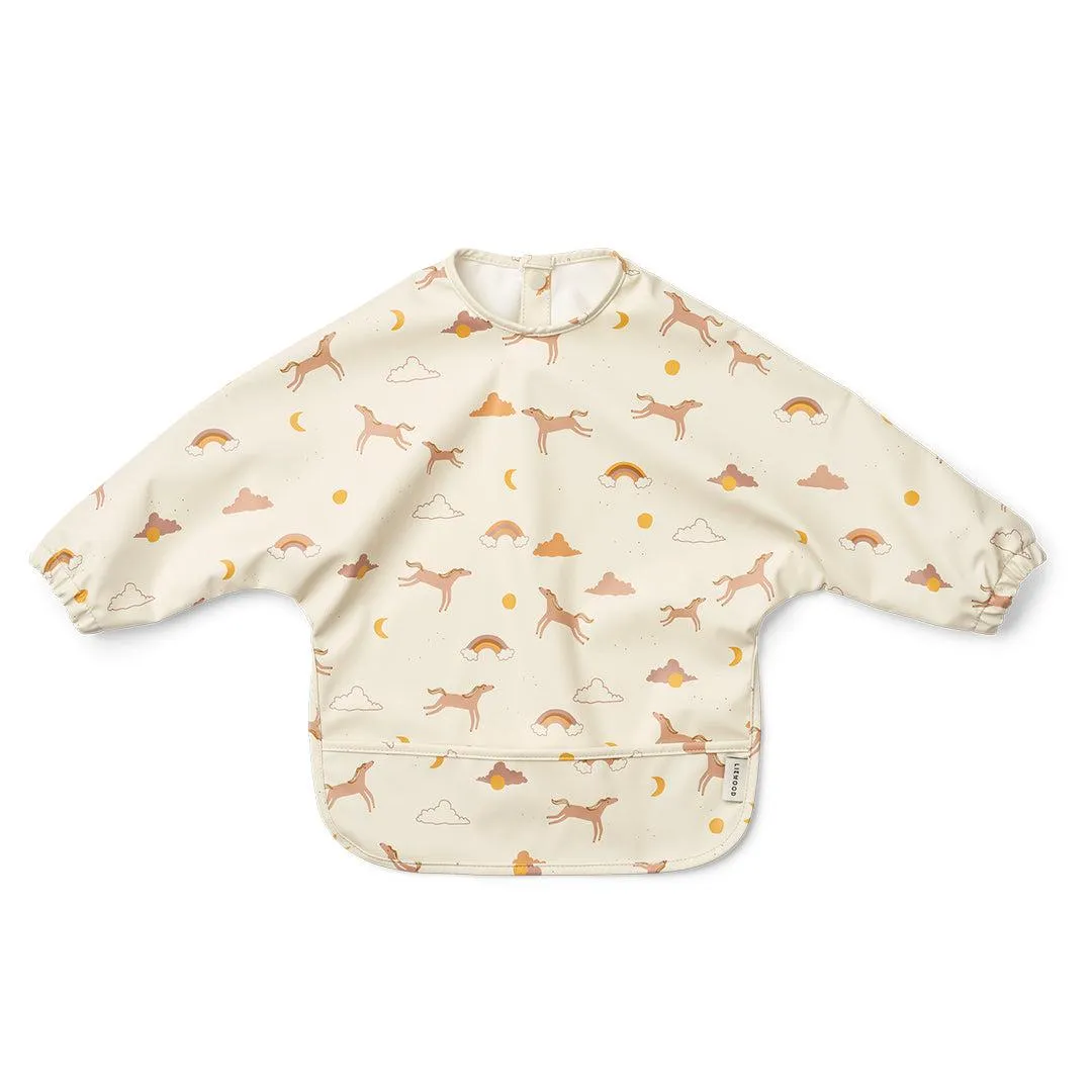 Liewood Merle Printed Cape Bib - Dream / Ecru