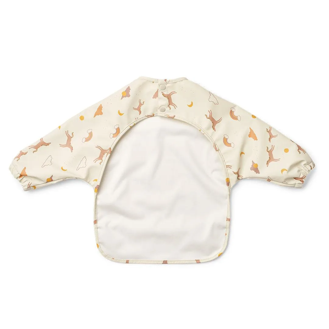 Liewood Merle Printed Cape Bib - Dream / Ecru