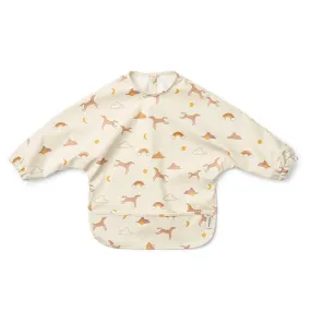 Liewood Merle Printed Cape Bib - Dream / Ecru