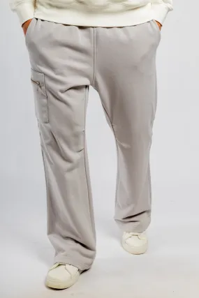 Light Grey Wide Leg Sweatpants
