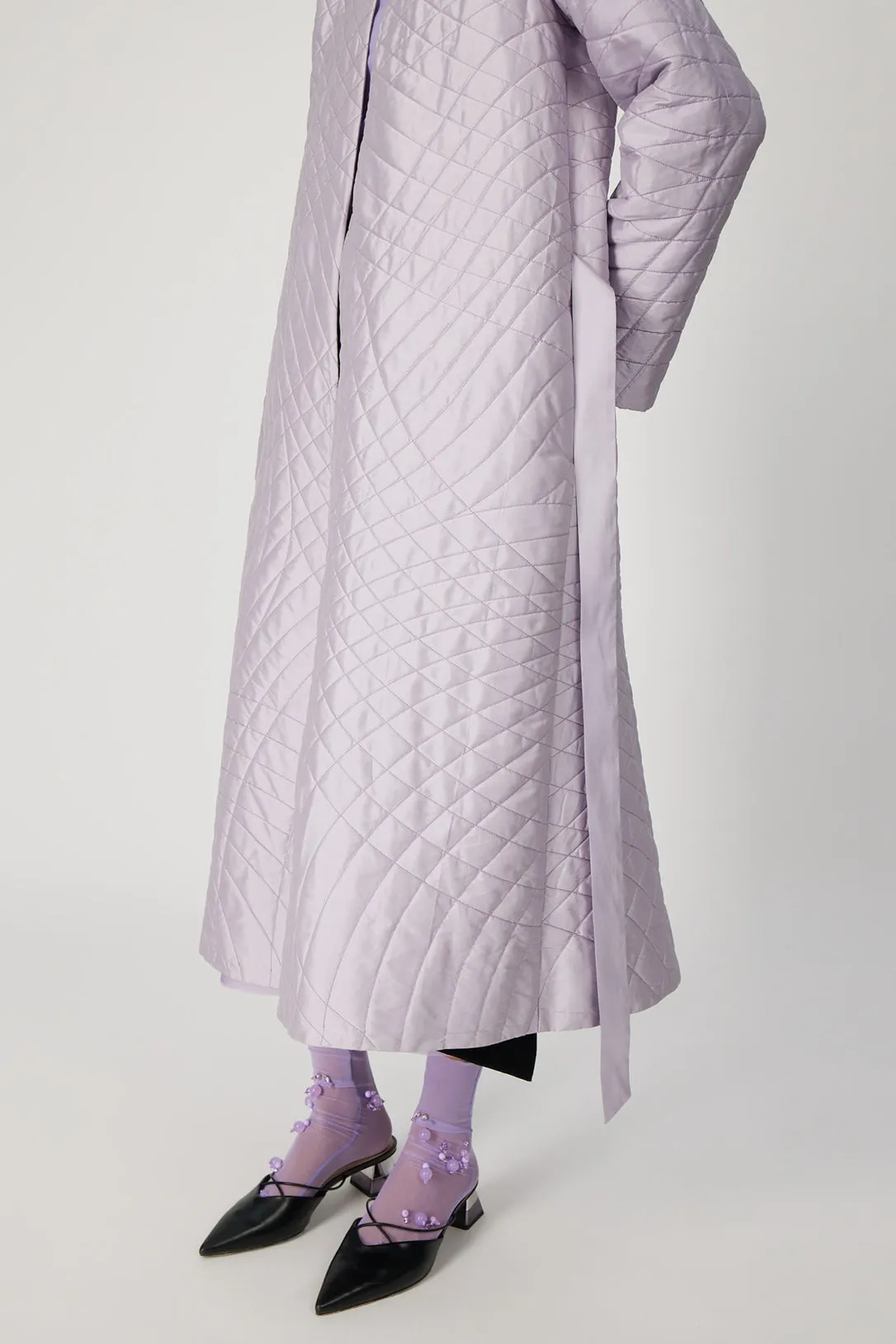 lilac moonpath quilted coat