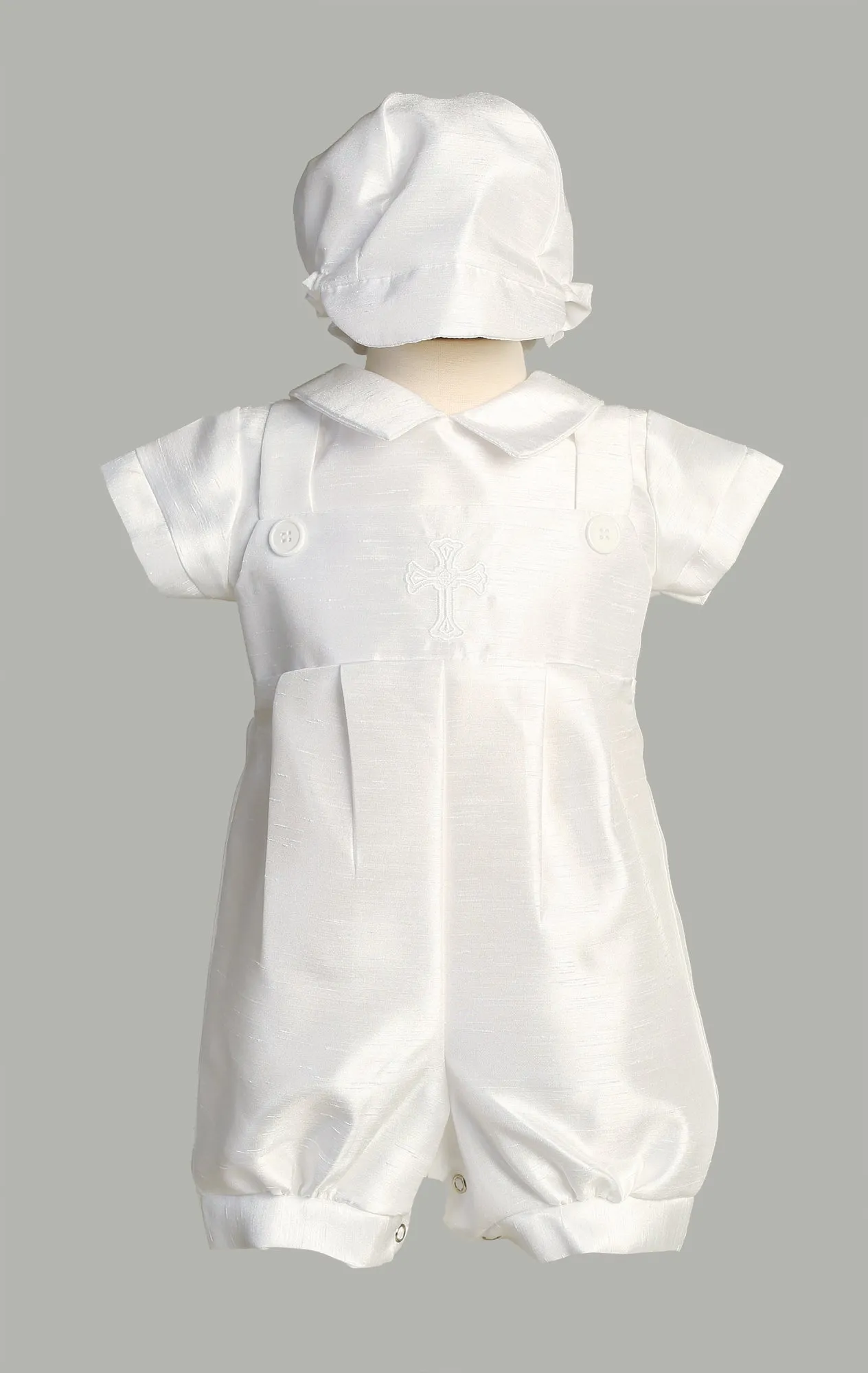 LIT Albert Shantung Baptism Romper