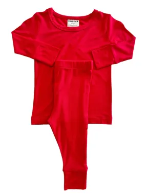 Long Sleeve 2-Piece Set, Red