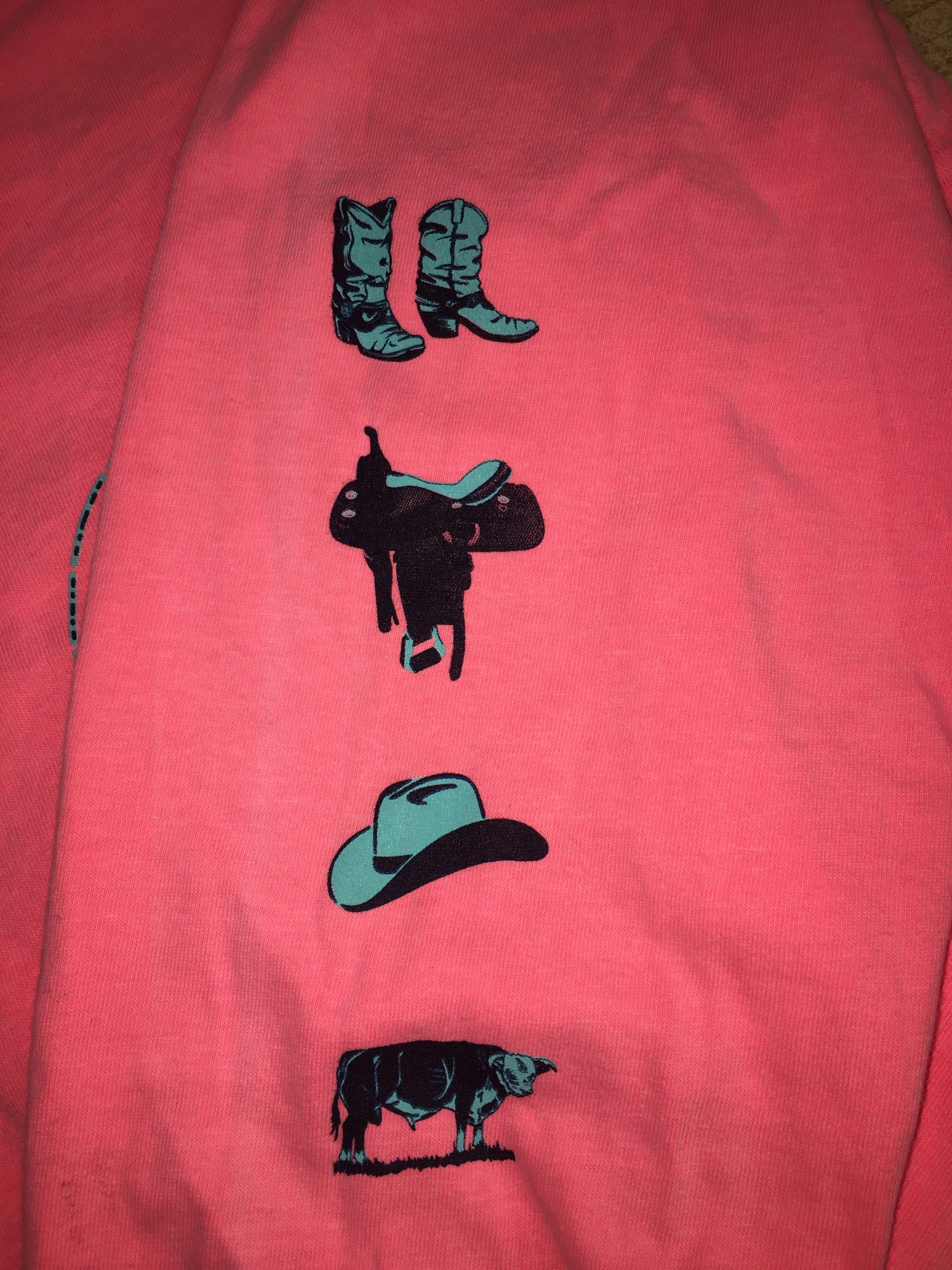 Long Sleeve Neon Coral T-Shirt