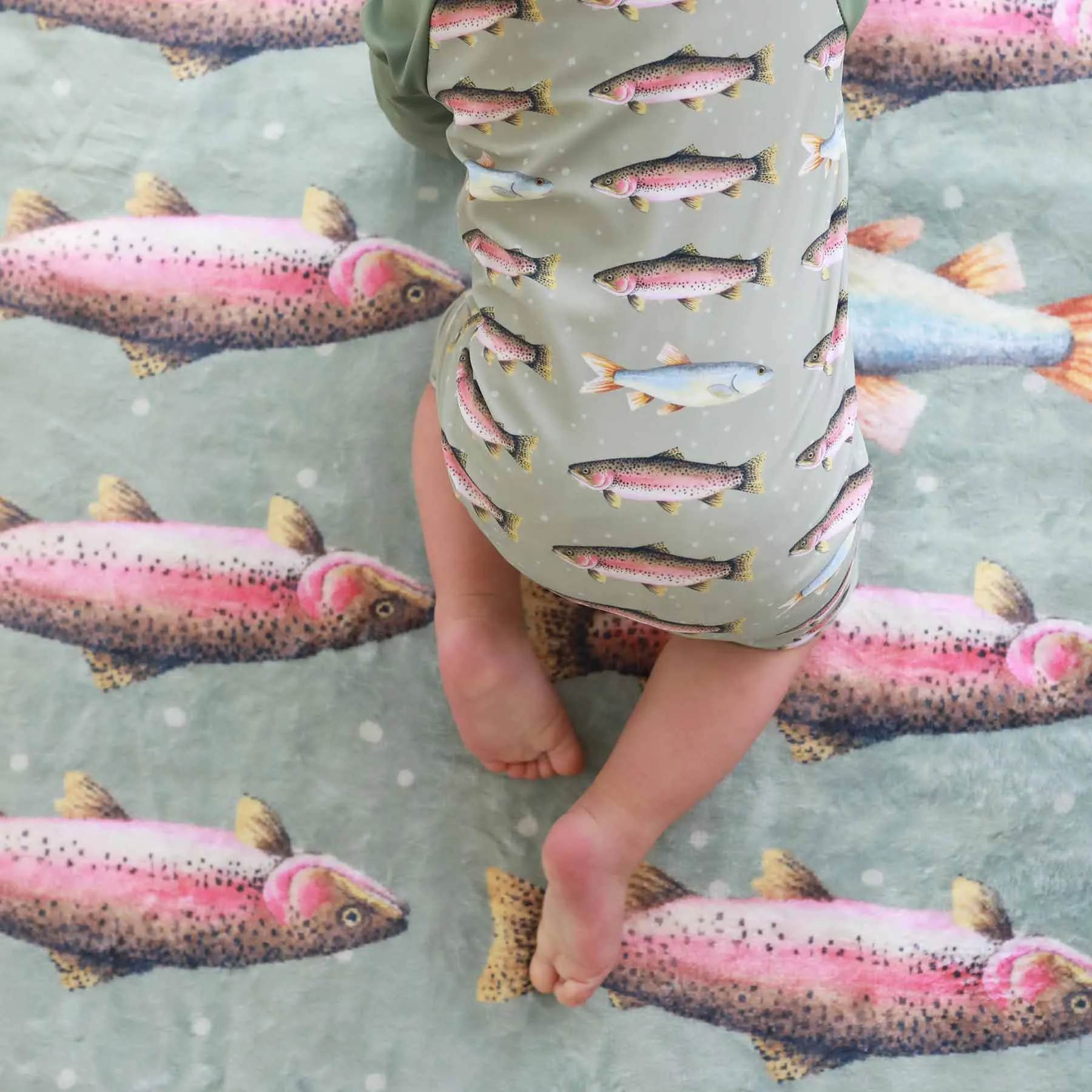 Long Sleeve Rash Guard Swim Romper Shortie | Freshwater Friends