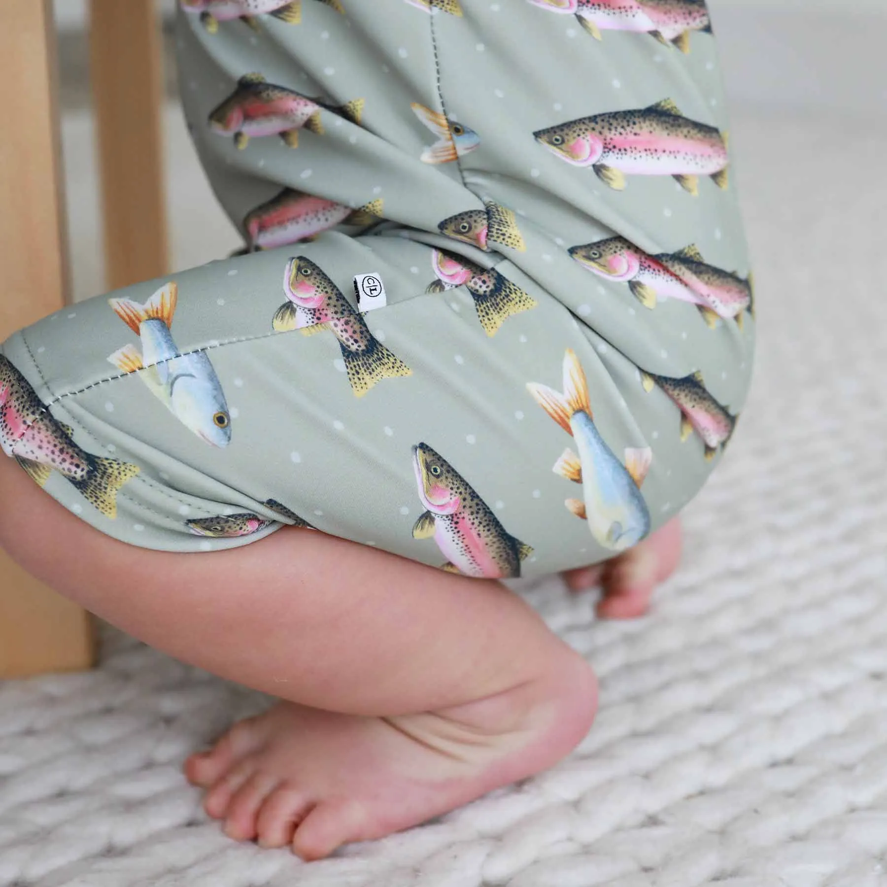 Long Sleeve Rash Guard Swim Romper Shortie | Freshwater Friends
