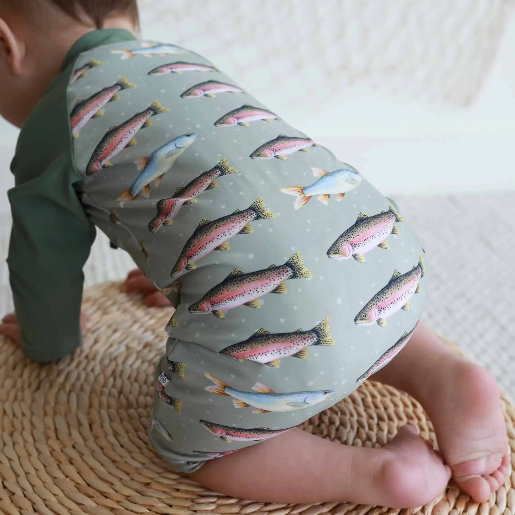 Long Sleeve Rash Guard Swim Romper Shortie | Freshwater Friends