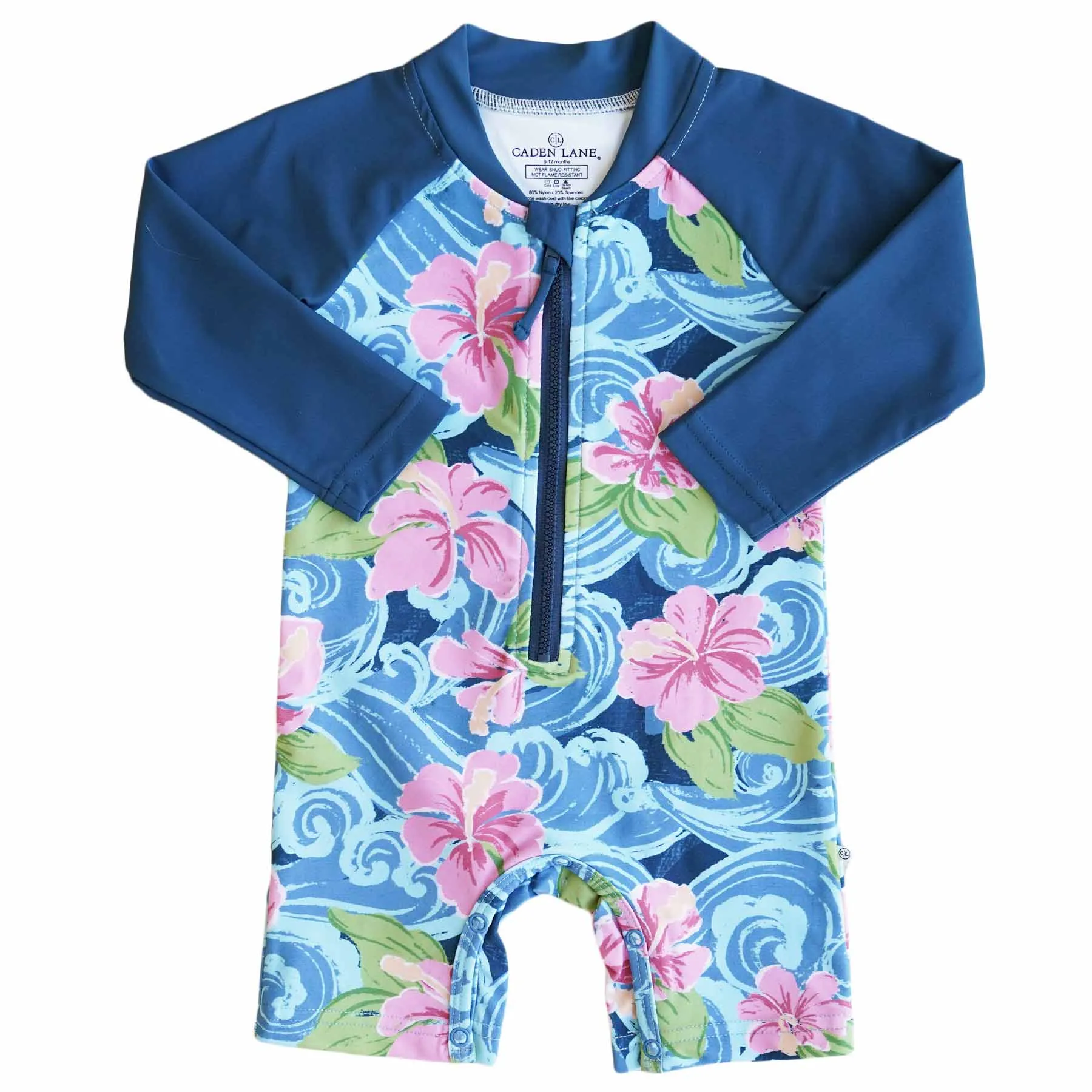 Long Sleeve Rash Guard Swim Romper Shortie | Ohana