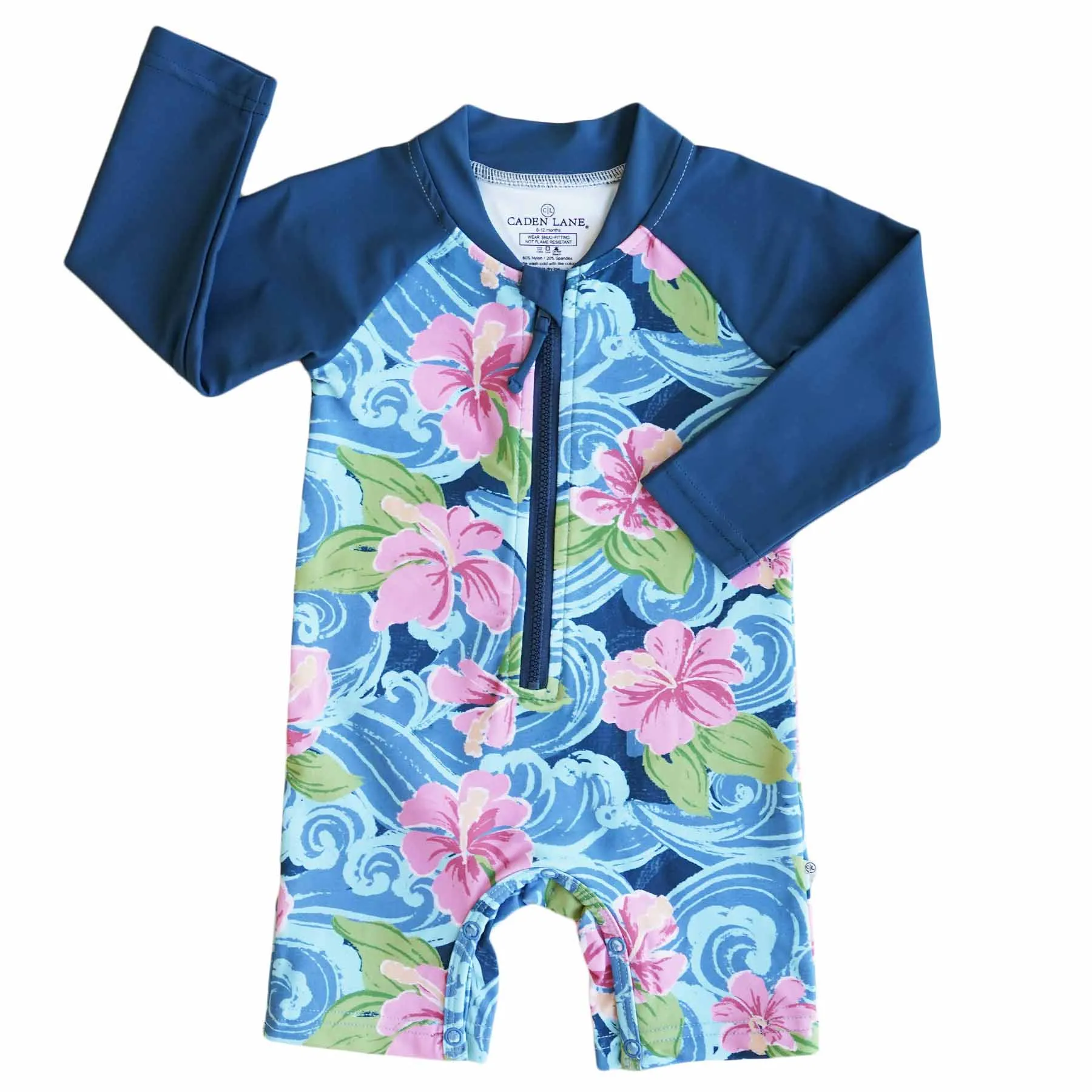 Long Sleeve Rash Guard Swim Romper Shortie | Ohana