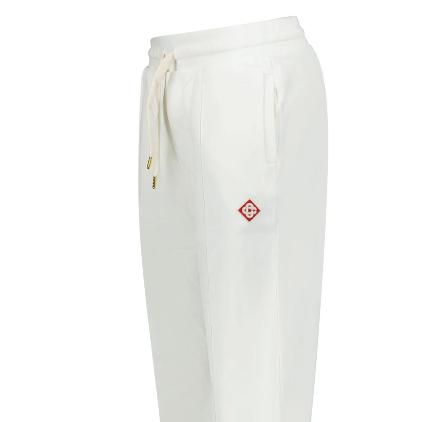 Loopback Diamond Logo Sweatpants White