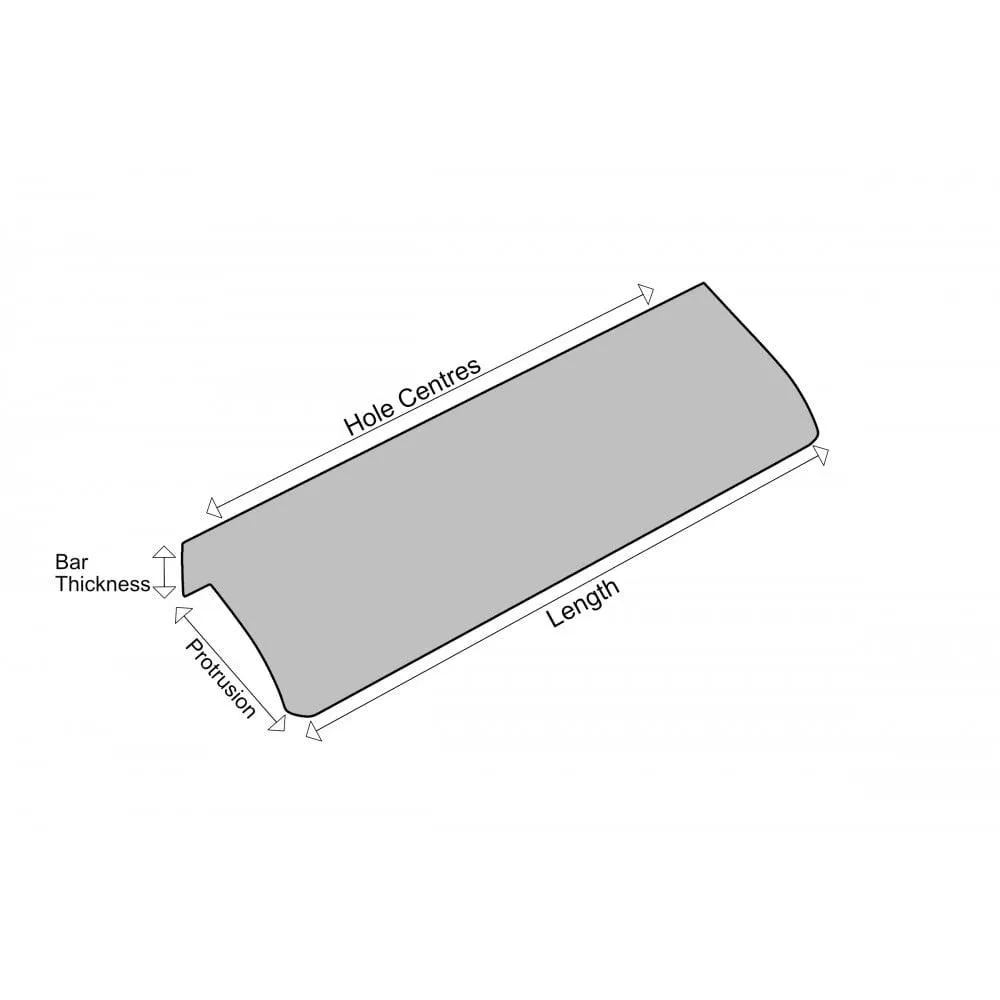 M4TEC Alva Bar Pull Handle Brushed Stainless Steel Effect VD3