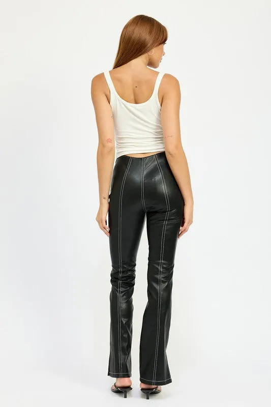 Malia High Waist Leather Pants