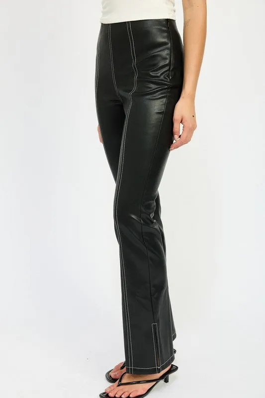 Malia High Waist Leather Pants