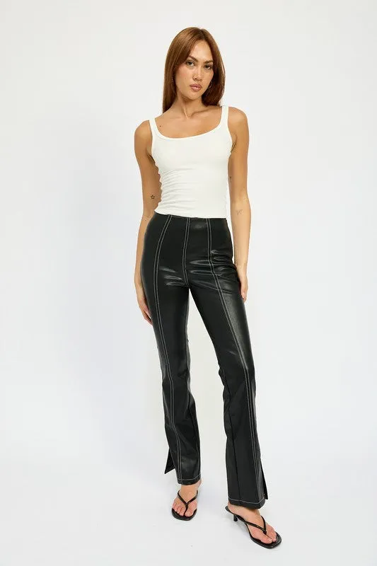 Malia High Waist Leather Pants