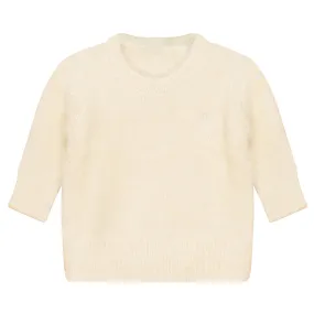 MANN 2PC MOHAIR SWEATER WITH SUSPENDERS OVERALL SET