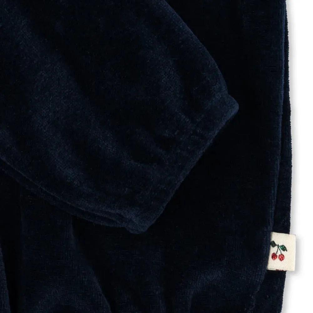 Matelot Velvet Baby Sailor Collar Romper (Navy Blazer)