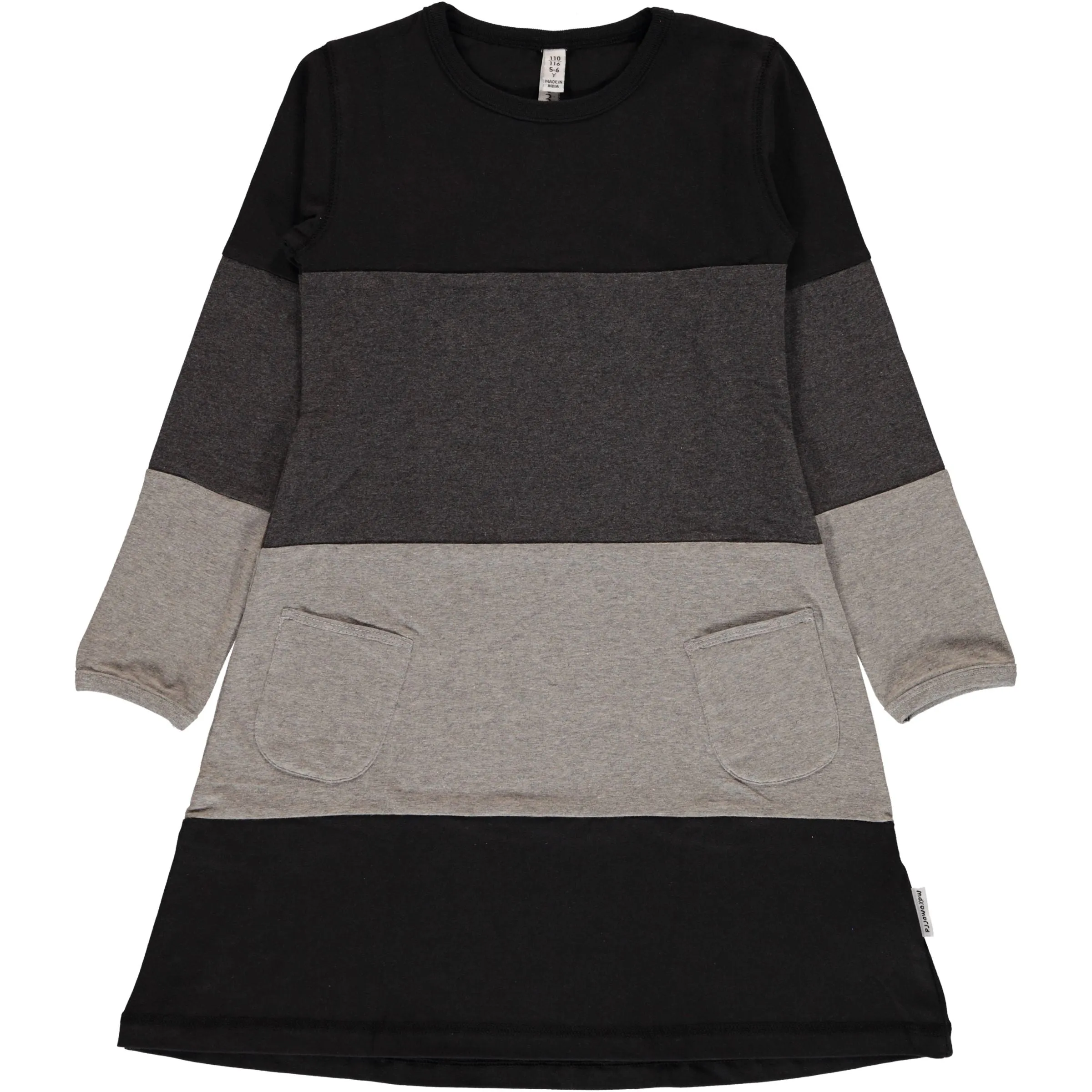 Maxomorra Monochrome Long Sleeve Block Dress