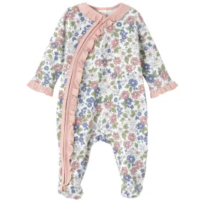 Meadow Fields Bamboo Zipper Romper