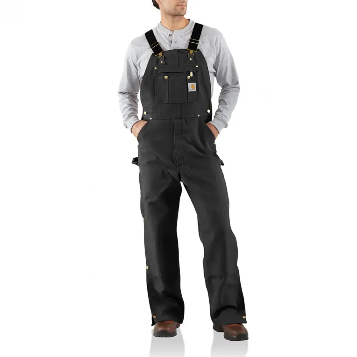 Men's Loose Fit Firm Duck Bib Overall 106671