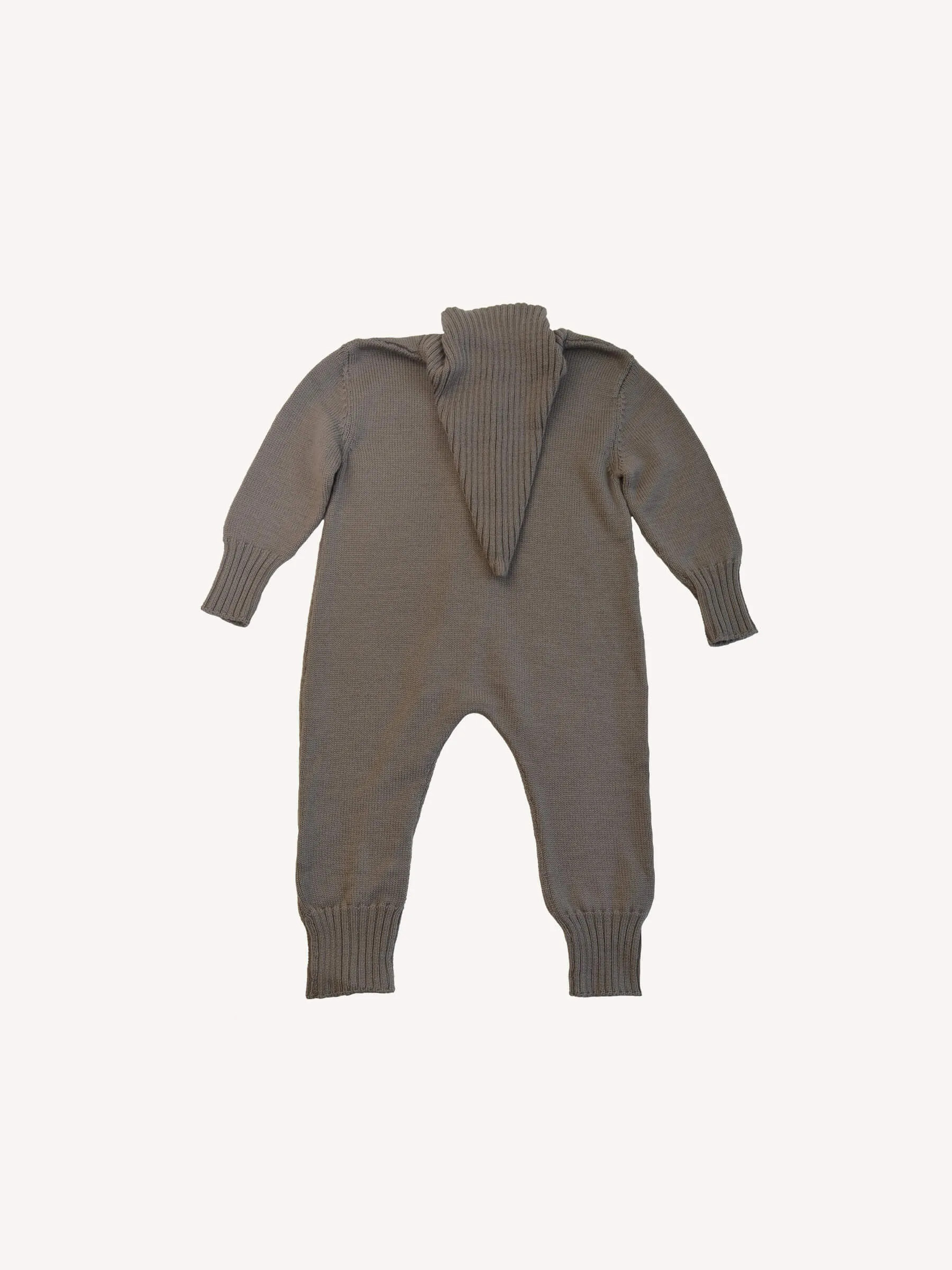 Milo Hooded Romper Brownish