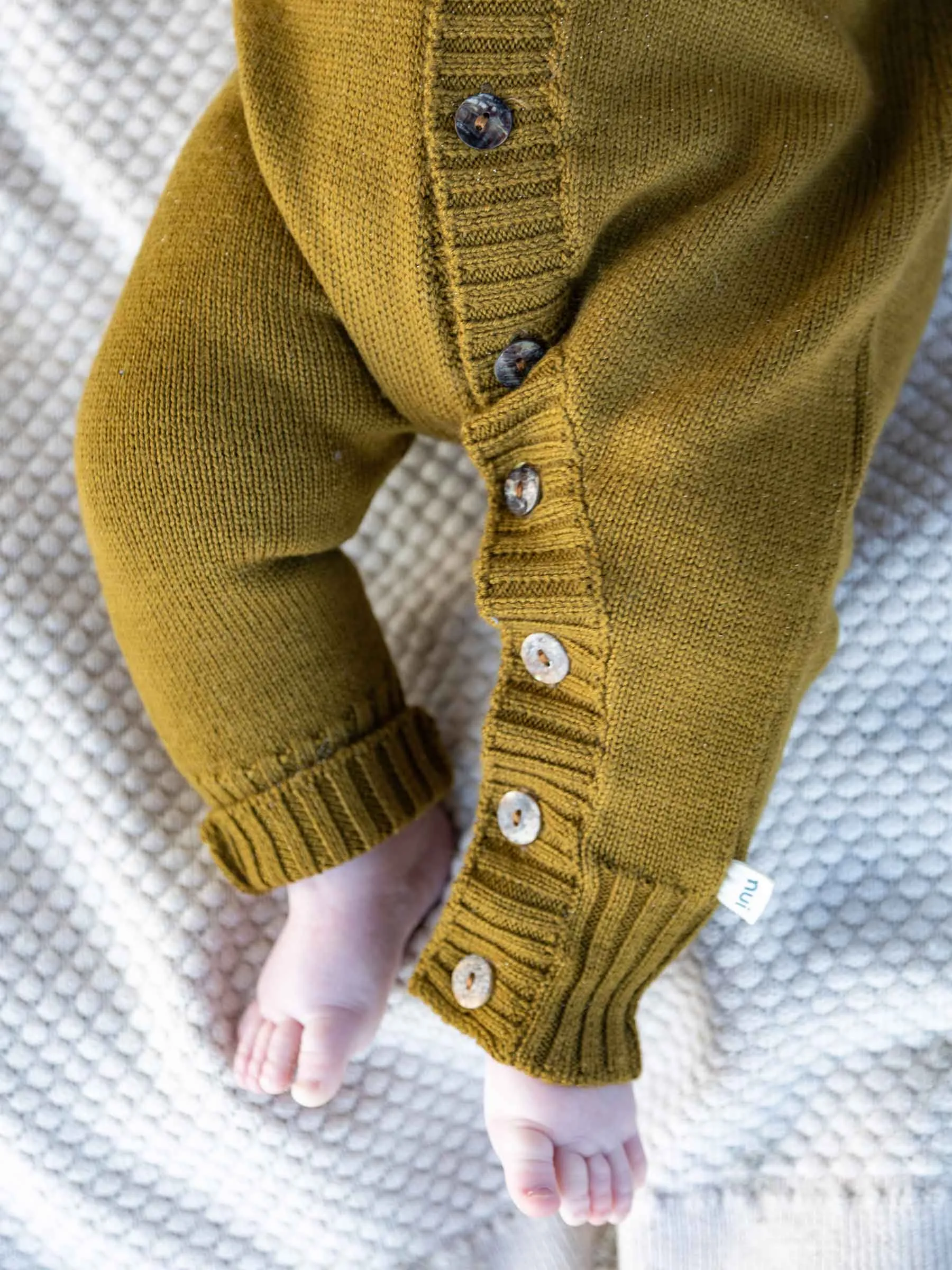 Milo Hooded Romper Kelp