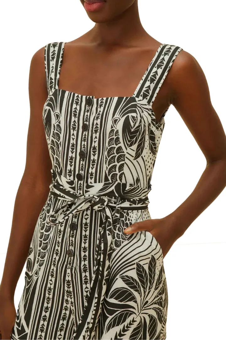 Monochrome Elegance  Scarf Off-White 25077 Romper