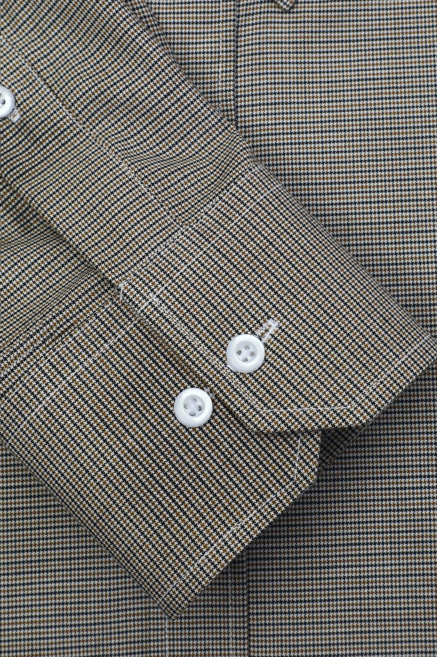 Multicolor Houndstooth Textured Casual Shirt