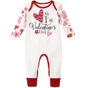 My 1st Valentine's Day Bamboo Romper