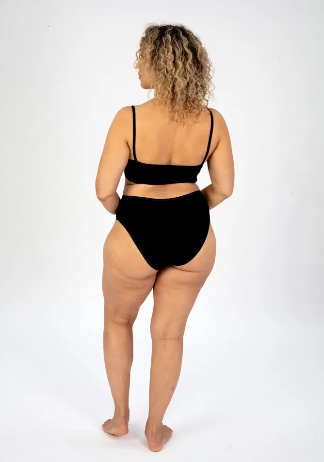 Navy High Waisted Period Pant - Light to Moderate Absorbency