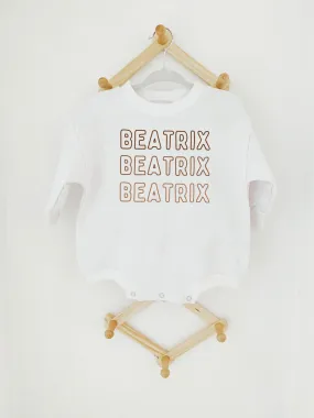 Neutral Baby Romper, Baby Name Baby Outfit, Neutral baby, Custom Baby Romper, Custom Baby Gift, baby Name Clothes
