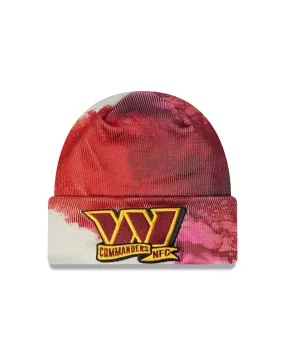 New Era NFL Men's Washington Commanders 2022 Sideline Ink Knit Beanie One Size