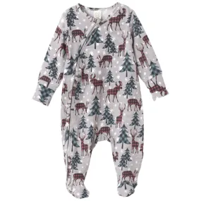 Nordic Pines Bamboo Zipper Romper