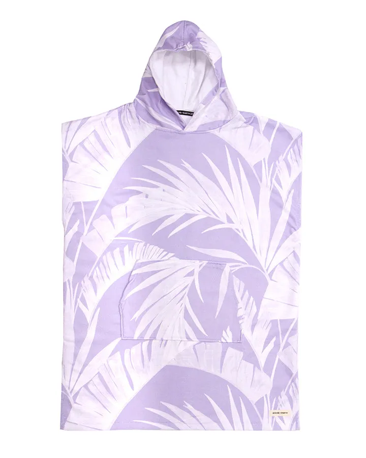 O&E Ladies Bliss Hooded Poncho - Pale Violet