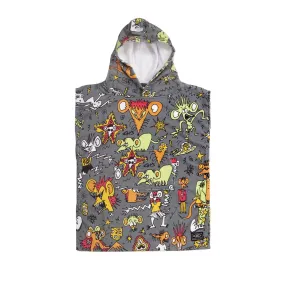 O&E Toddlers Irvine Hooded Poncho - Charcoal