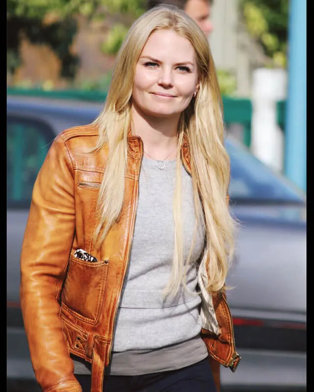 Once Upon a Time Emma Swan Brown Leather Jacket